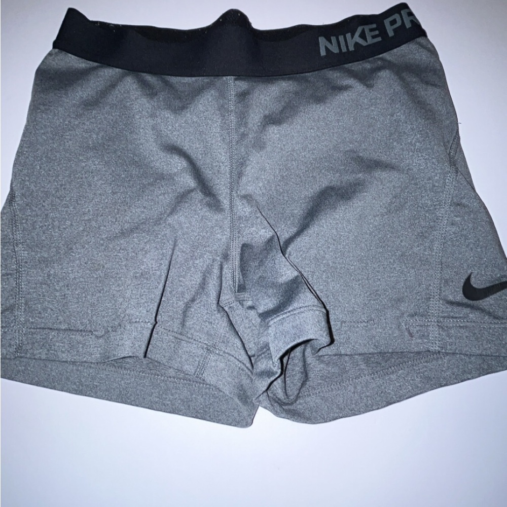 Nike Women's Gray Pro Shorts